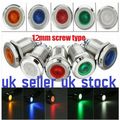 12mm Metal Indicator Dash Light Lamp Terminal S...