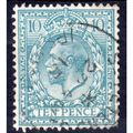 Sg394 10d turqouise blue CDS good used U108