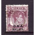 MALAYSIA STRAITS SETTLEMENTS BMA 1945 SG 8a 10c...