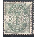 Denmark 1884 - 5ore - Arms - used 2