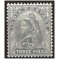 India 1900 SG112 3p Grey Mounted Mint . ..