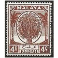 Kedah 1950 SG79 4c Brown Mounted Mint ... ..