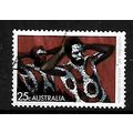 AUSTRALIA 1971 ABORIGINAL ART 25c BODY DECORATI...