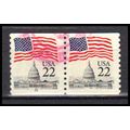 Used 2115a 22c U.S. Flag Fine CNP Left 19 PA0636