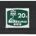 Gibraltar.D12 20p Green.Mounted Mint.Nov23