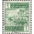 IRAQ, Boats on the Tigris, green 1963, 1fil