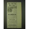 1900 Iver Johnson 1901 Model Gun Ad - Boys, don...