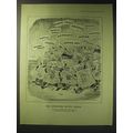 1942 Cartoon by E.H. Shepard - The newspaper ba...