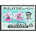 Johore 1965 Flowers 1c Multicoloured SG166 UM