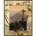 Brazil Laser Engraved Wood Picture Frame Portra...