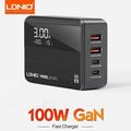 LDNIO 100W GaN Charger PD QC4+ USB C Charging S...