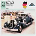 Collectors Club card. Classic Cars. Maybach DS8...