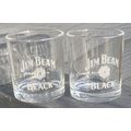 Set Of 2 Jim Beam Black Double Old Fashion / Ro...