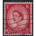 GB 1957 QE2 2 1/2d Red Wilding type 2 Wmk 165 S...