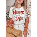 White MERRY Christmas YAll Graphic Crewneck T S...