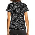 Black Cheetah Print O-neck Short Sleeve T Shirt