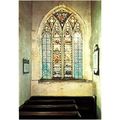 Colour Postcard - Window, St Mary's Priory Chur...