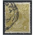 Australia 1929 SG102 4d Yellow-Olive Fine Used ...