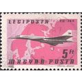 HUNGARY, AIR, Tupolev Tu-144, pink 1977, 5Ft, #.