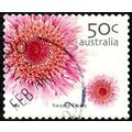 Australia 2005 Flower 50c Used P&S Stamp 12.5 P...