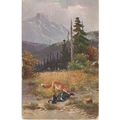 PC18254 Old Painting. Hunting Fox. T. S. N. ser...