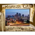 Kansas City Laser Engraved Wood Picture Frame L...