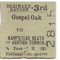 B.R. Edmondson Ticket - Gospel Oak to Hampstead...