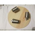 Brushed Chrome And Wood Effect 3 Light Plate Ha...