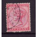 NATAL 1884 SG99 1d ROSE FINE USED