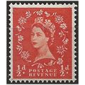 1958 SG587 1/2d Orange Red GRAPHITE LIned Wildi...