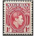 Nigeria 1938 SG50 1d Carmine Mounted Mint .. ..