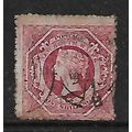 NEW SOUTH WALES 1862 - 72 1s ROSE CARMINE SG 16...