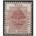 Orange Free State 1868 SG1 1d Pale Brown Mounte...