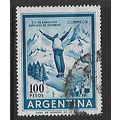 ARGENTINA REP 1959 1000p BLUE SKI JUMPER SG1290...