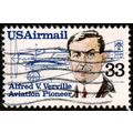 USA 1985 Air Mail 33c Alfred Verville Used Stam...