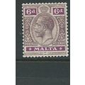 malta stamps george v sg80 sg 80 hm multiple cr...