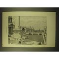 1893 Magazine Print of a Photograph of the Worl...