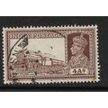 INDIA 1937 SG 255 4a BROWN MAIL TRAIN FINE USED#4