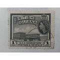 British Guiana QEII 1954 1c Black Used SG 331 S...