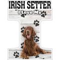 I Love My Irish Setter Fridge Magnet