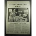 1933 Listerine Antiseptic Ad - Dandruff? Try Li...