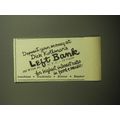 1958 Dick Kollmar's Left Bank Ad - Deposit your...