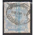 QV SG183, 10s ultramarine, "I G" GOOD - FINE US...