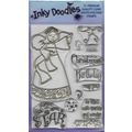 Inky Doodles. Star Angel Stamp Set. Stamping Ca...