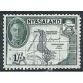 Nyasaland 1945 SG152 1/- Indigo & Deep Green Mo...