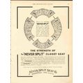 never split seat company 1912 inserting steel n...