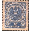 Austria 1920 - SG405 - 2k blue - Republican Arm...