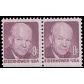 1395 8c Dwight Eisenhower Fine MNH BPS Hor Pair...