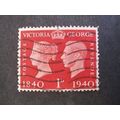 GB 1940 - Centenary postage stamp ( 1p ) - Used