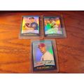 2001 Bowman Chrome Rookie Cards, 3-Cards, Refra...
